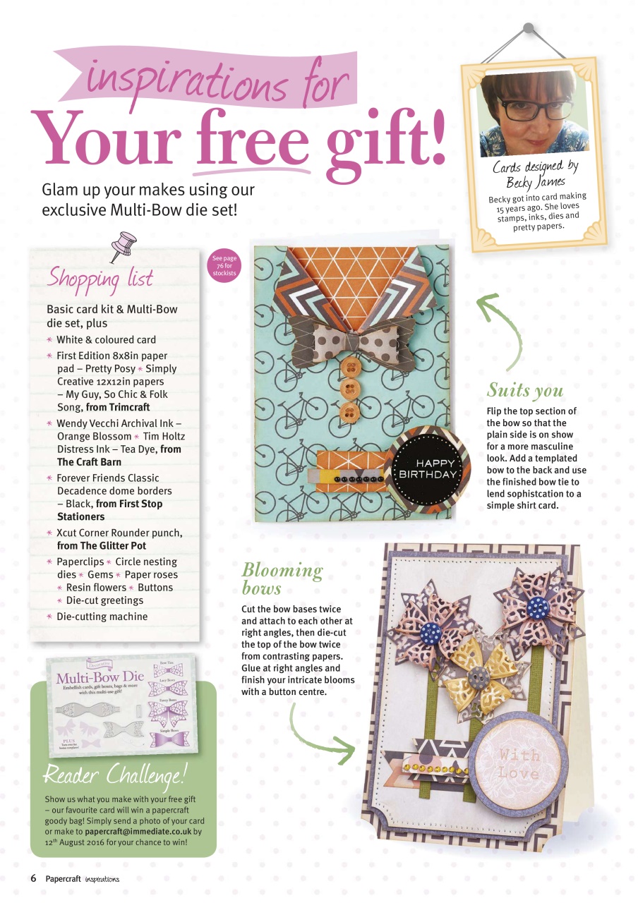 Papercraft Inspirations Preview Pages