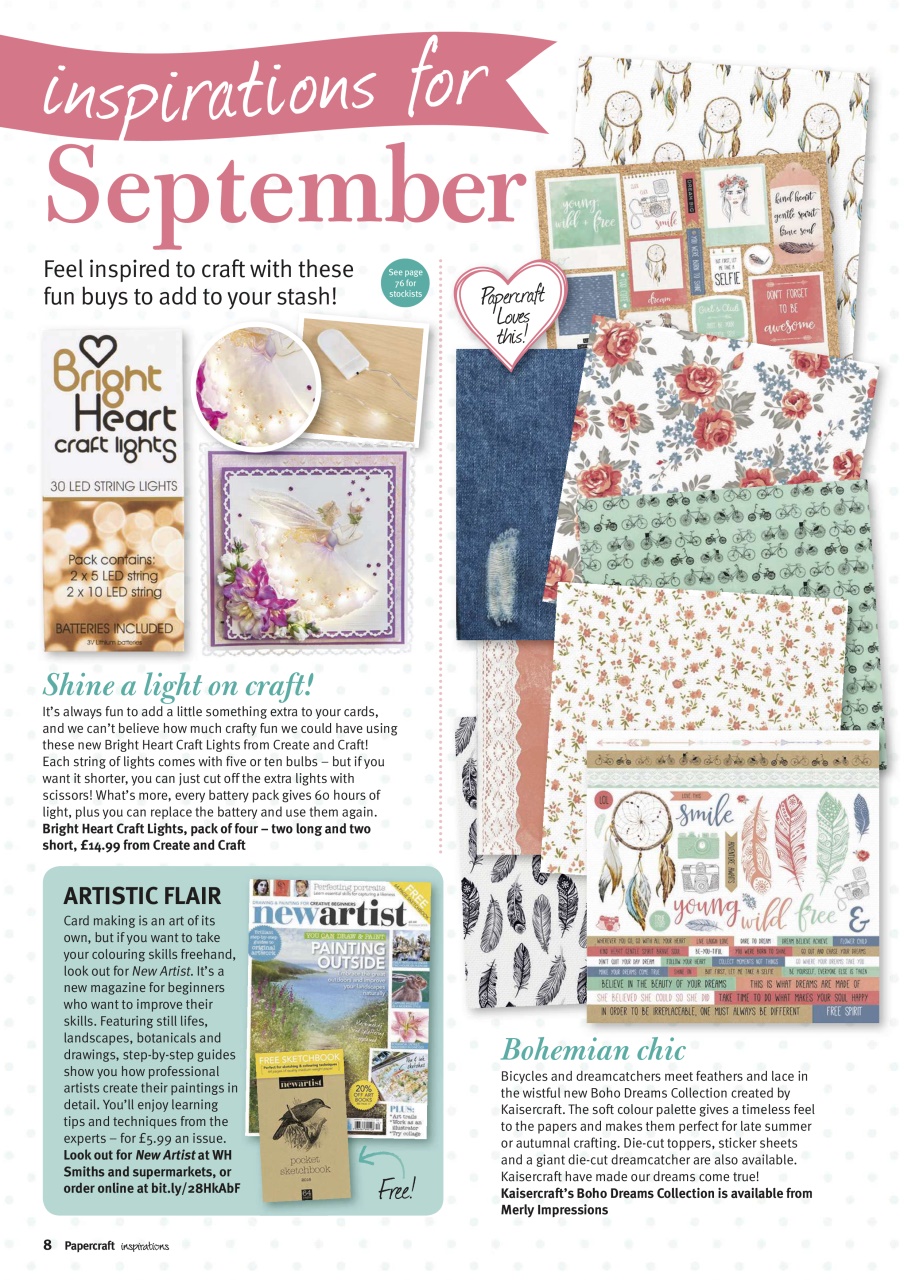Papercraft Inspirations Preview Pages