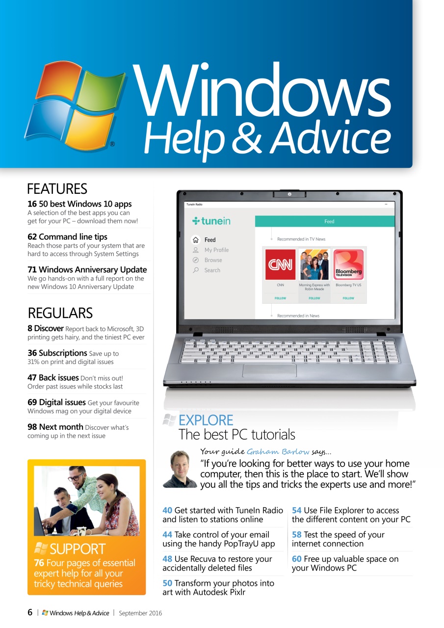Windows Help & Advice Preview Pages