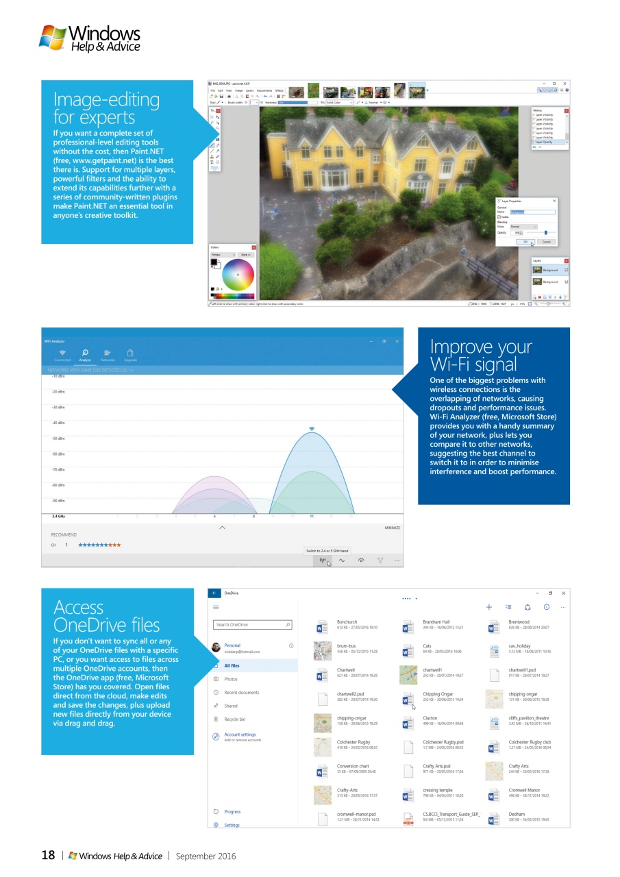 Windows Help & Advice Preview Pages