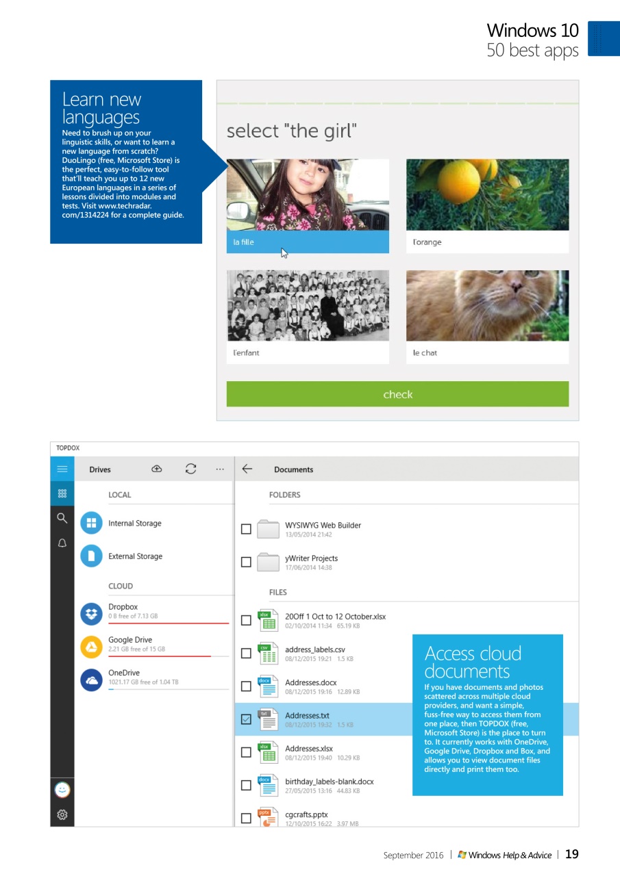 Windows Help & Advice Preview Pages