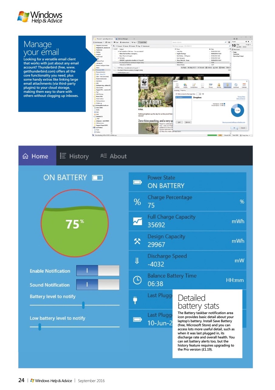 Windows Help & Advice Preview Pages