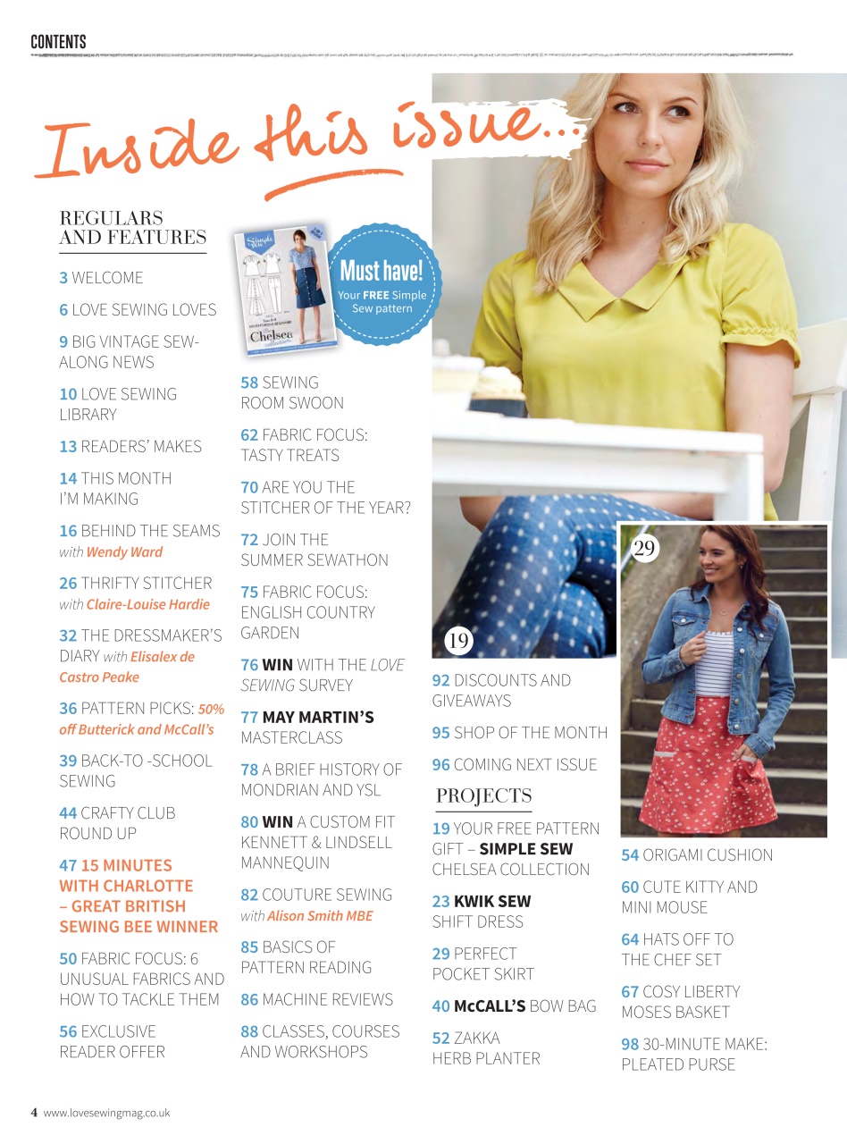 Love Sewing Preview Pages