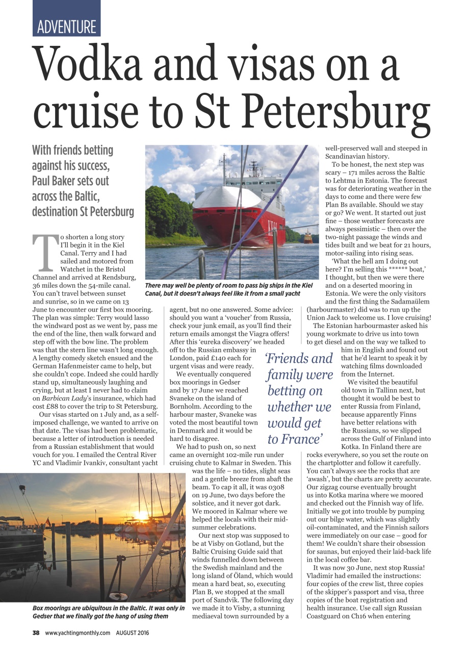 Yachting Monthly Preview Pages