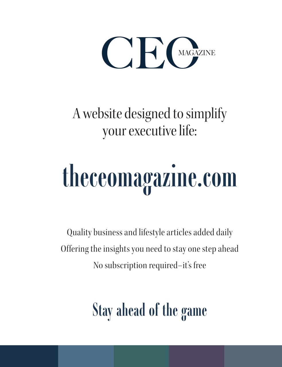 The CEO Magazine EMEA Preview Pages