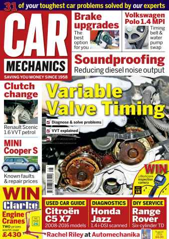 Car Mechanics issue August 2016