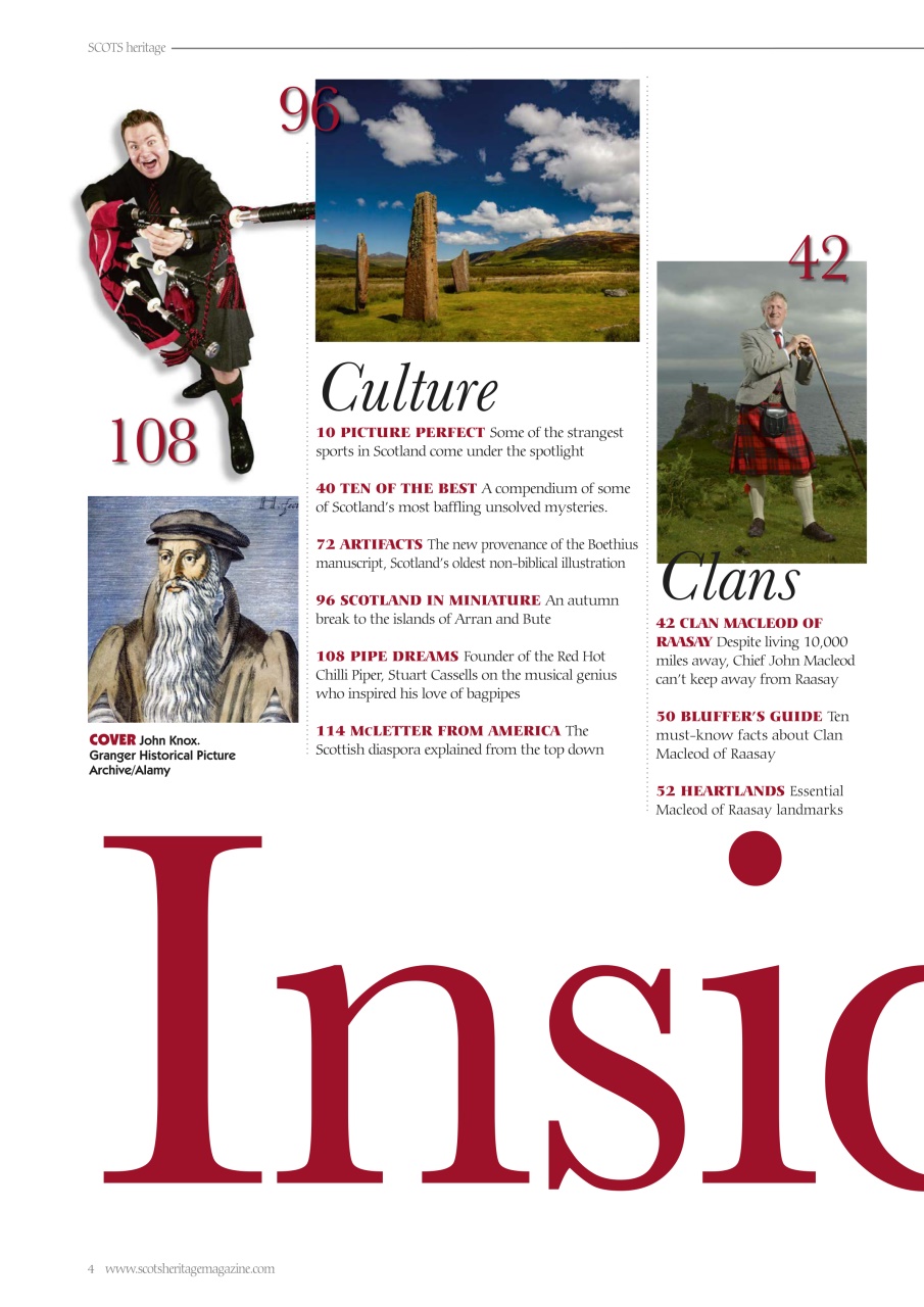 Scots Heritage Magazine Preview Pages