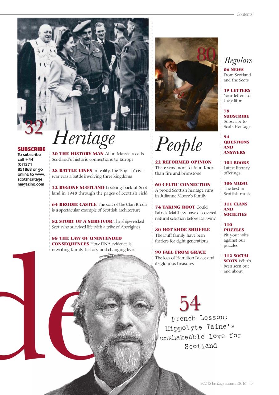 Scots Heritage Magazine Preview Pages