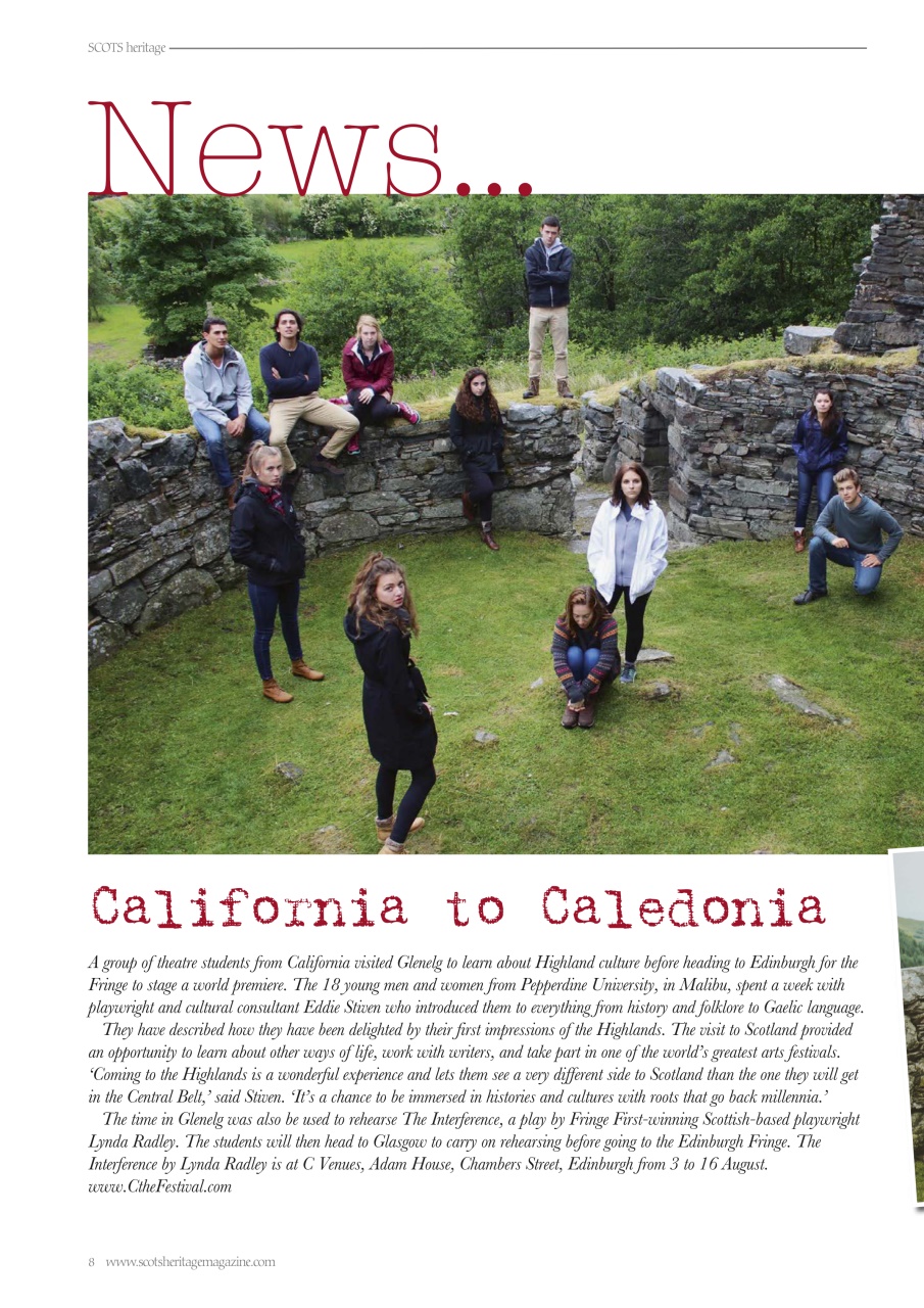 Scots Heritage Magazine Preview Pages