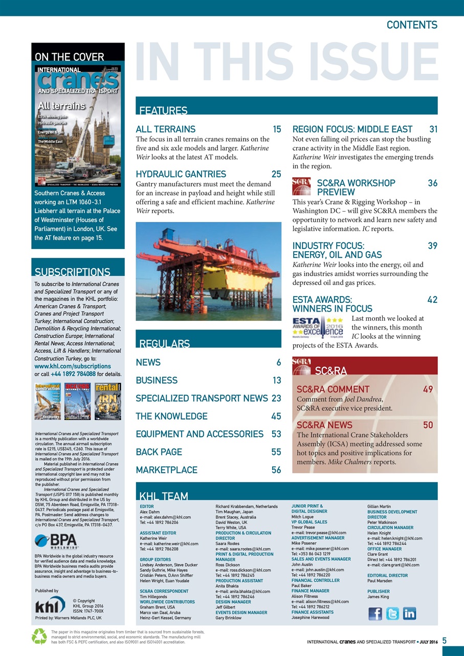 Int. Cranes and Specialized Transp Preview Pages