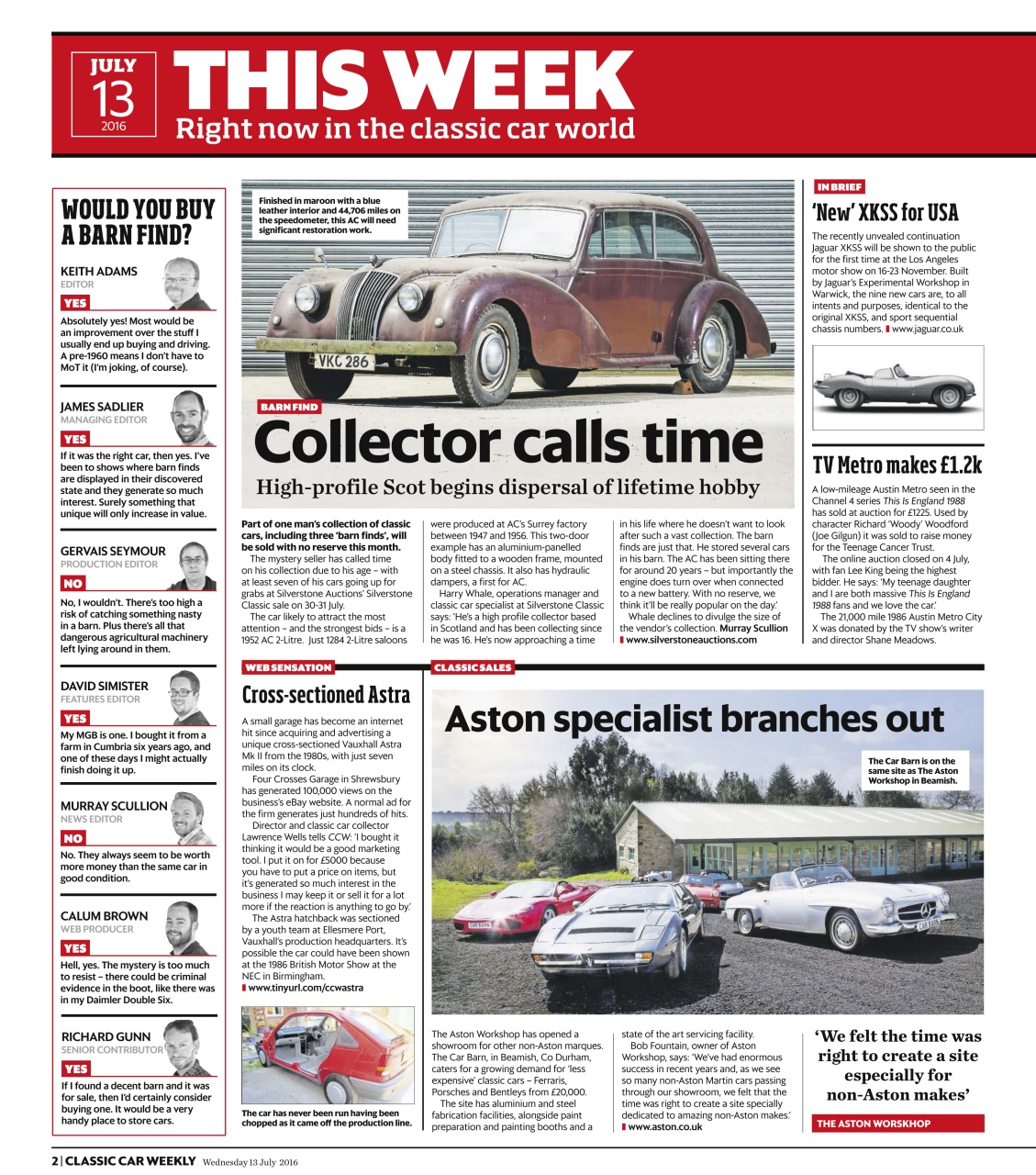 Classic Car Weekly Preview Pages