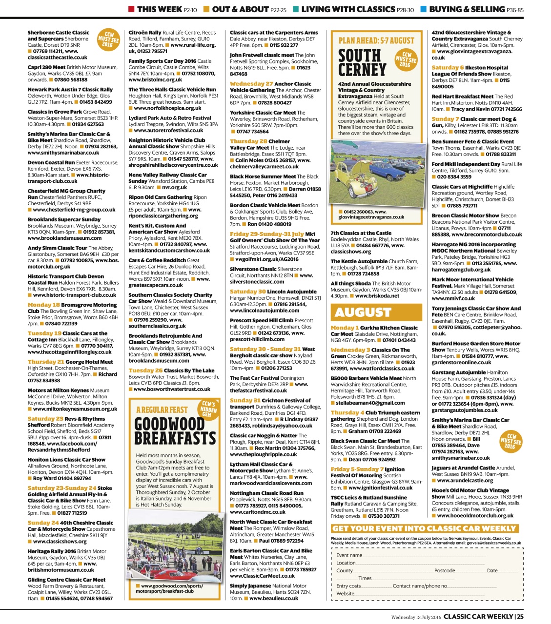 Classic Car Weekly Preview Pages