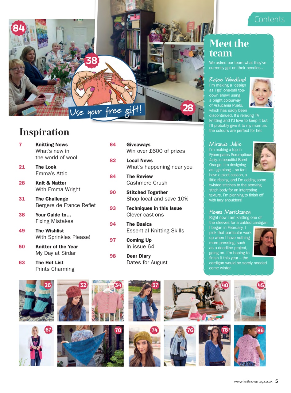 Knit Now Preview Pages