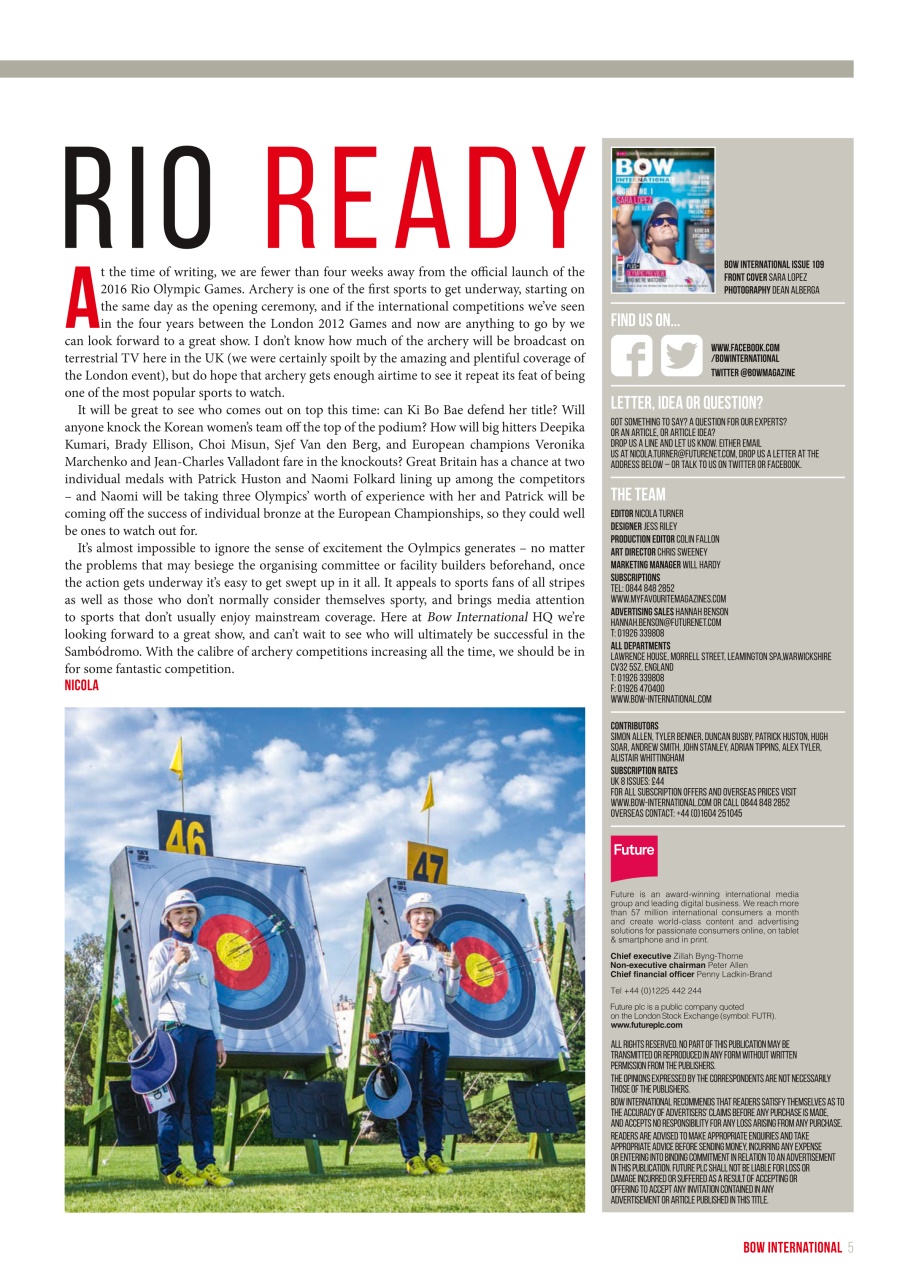 Bow International Preview Pages