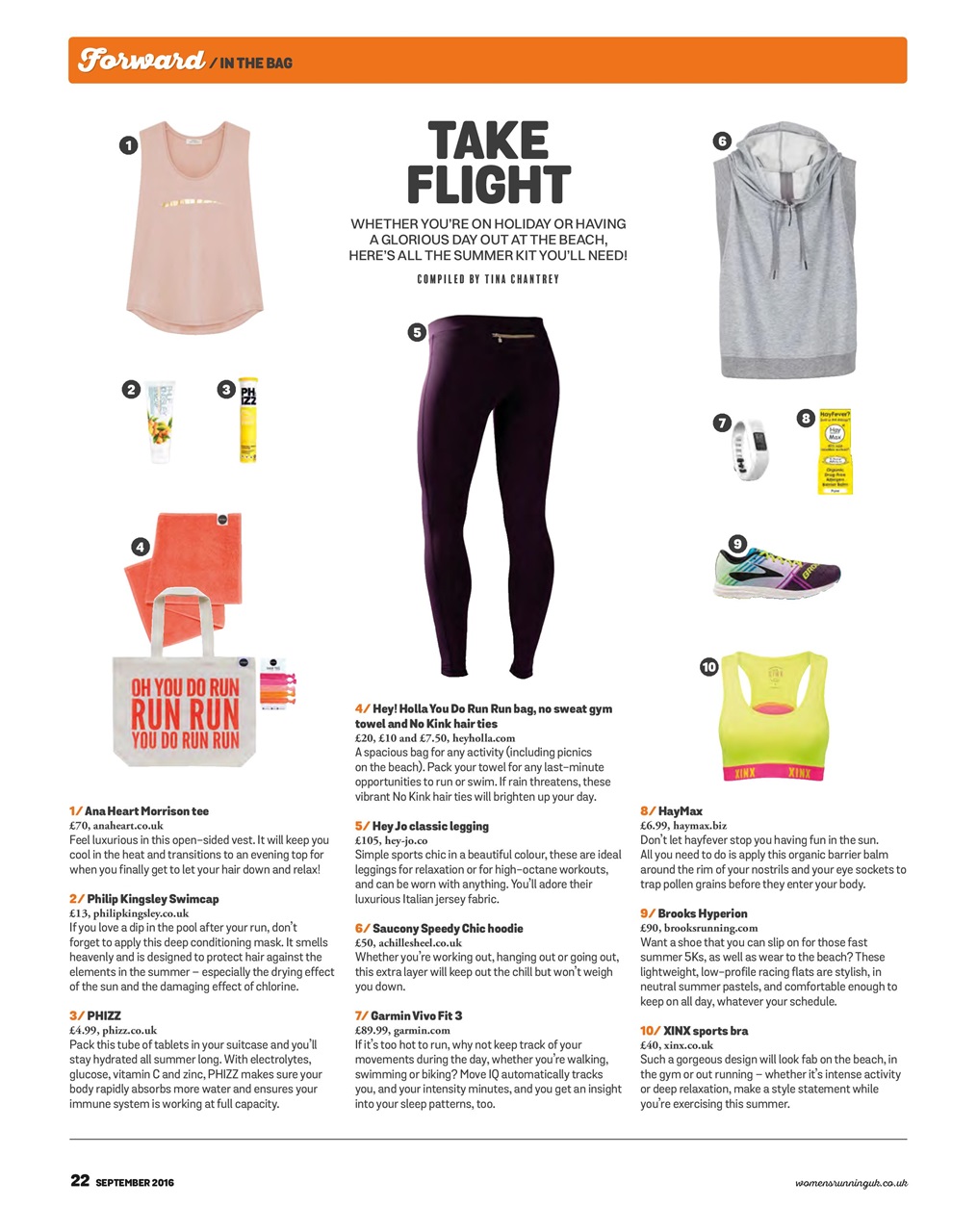 Women’s Running Preview Pages