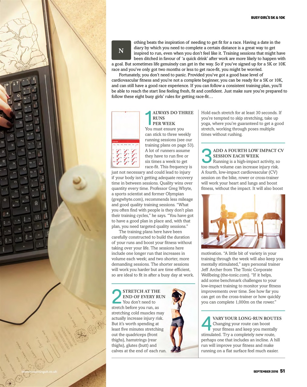 Women’s Running Preview Pages