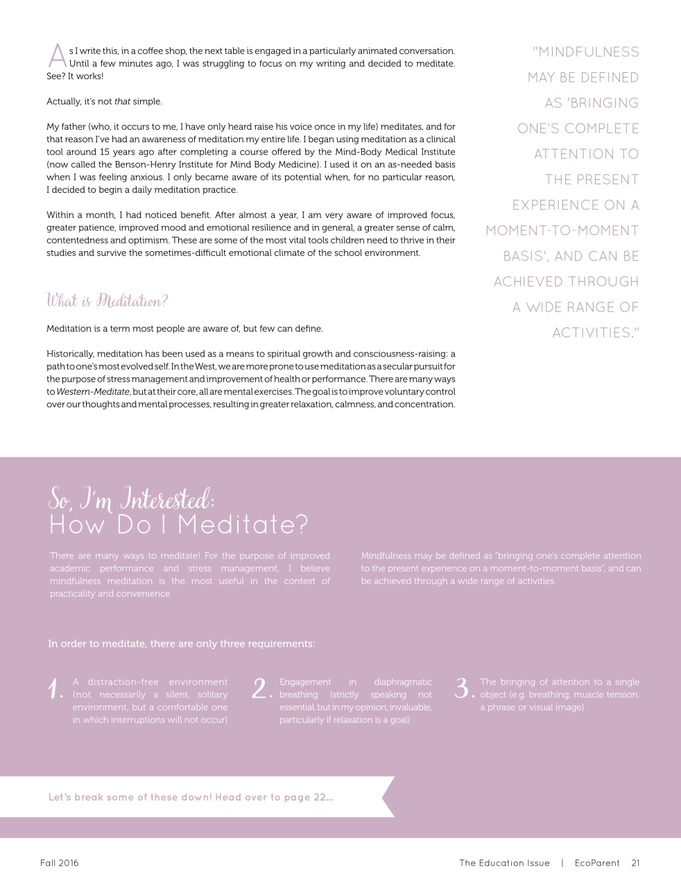 Ecoparent Magazine Preview Pages