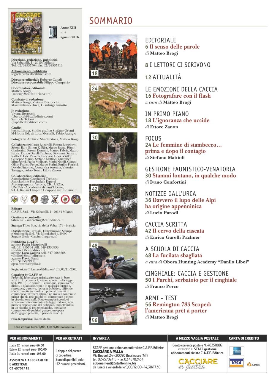 Caccia Magazine Preview Pages