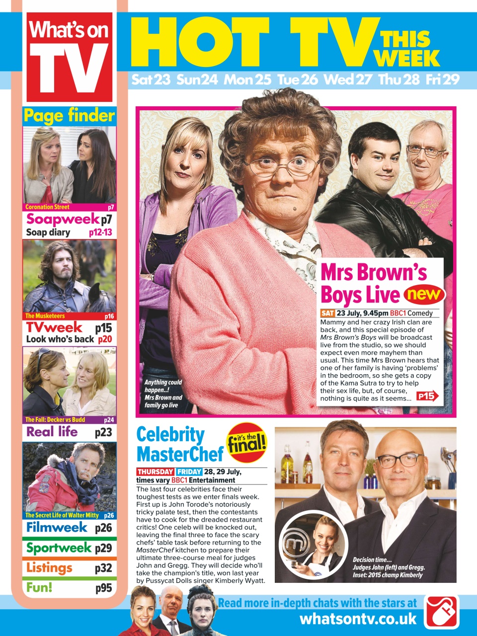 What's on TV Preview Pages