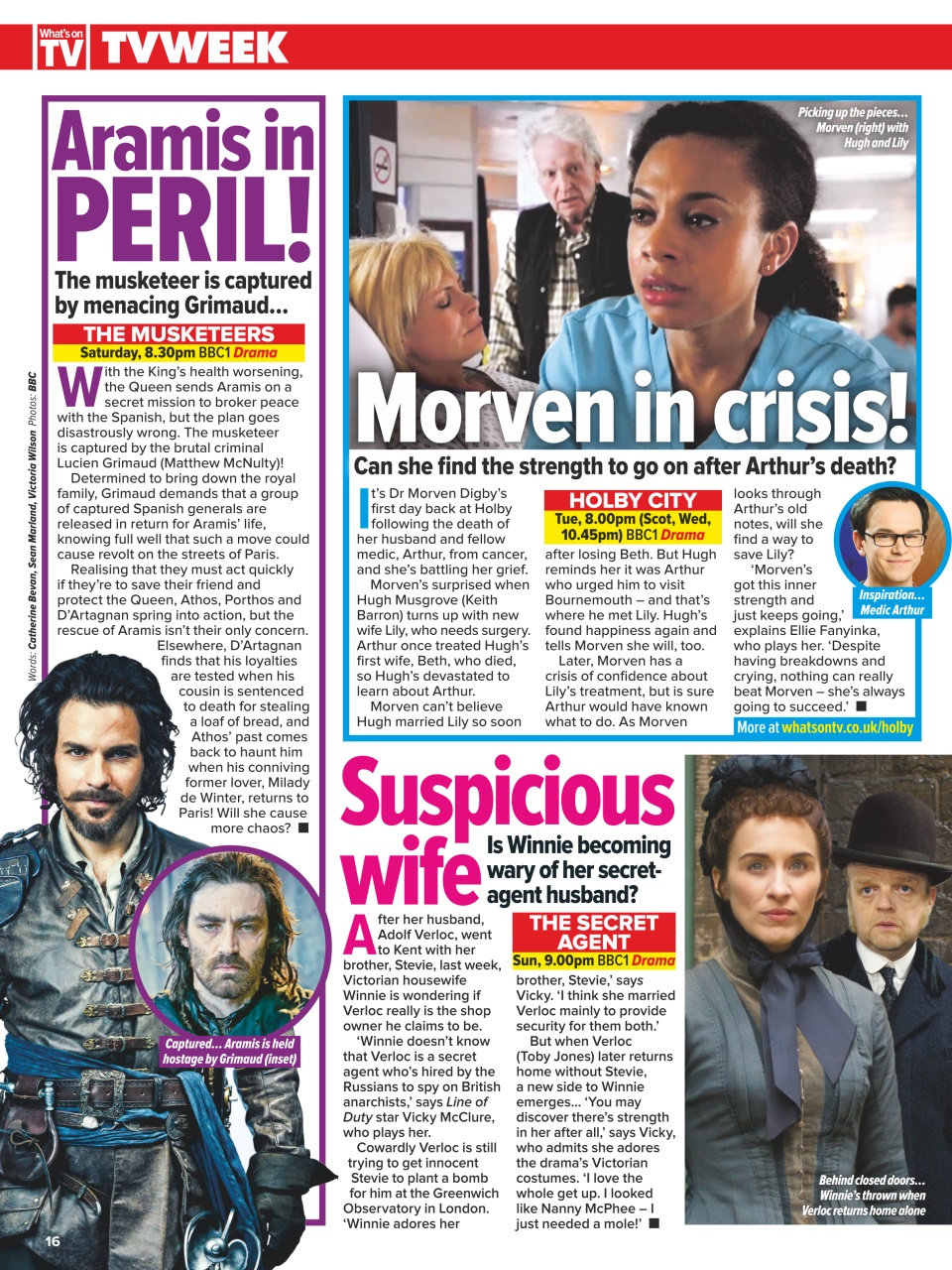 What's on TV Preview Pages