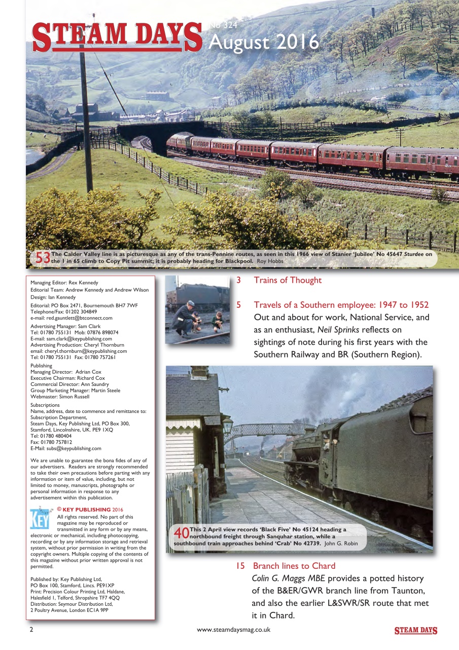 Steam Days Preview Pages