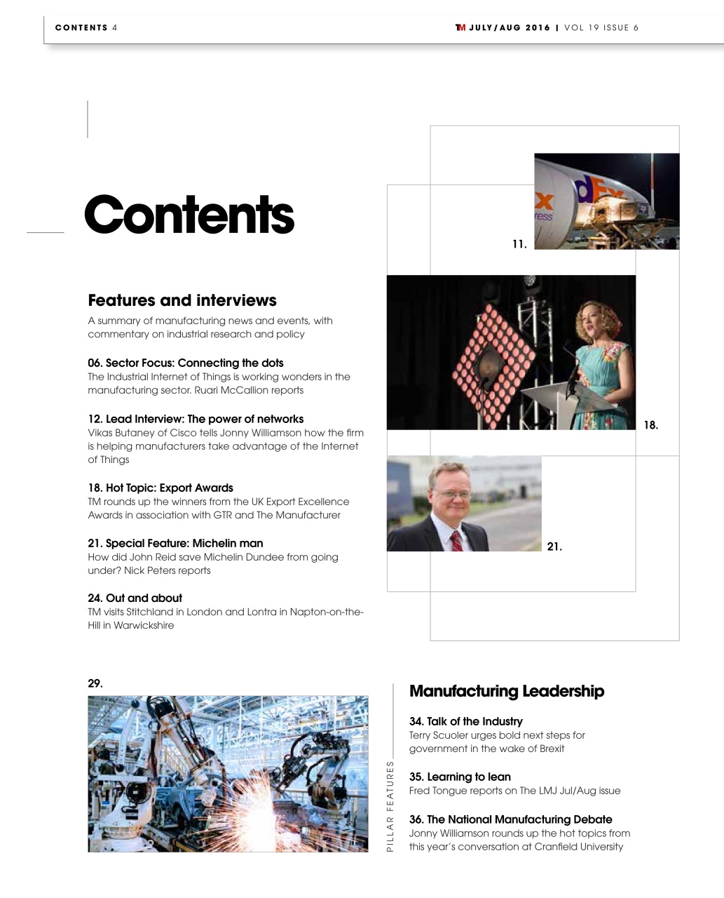 The Manufacturer Preview Pages