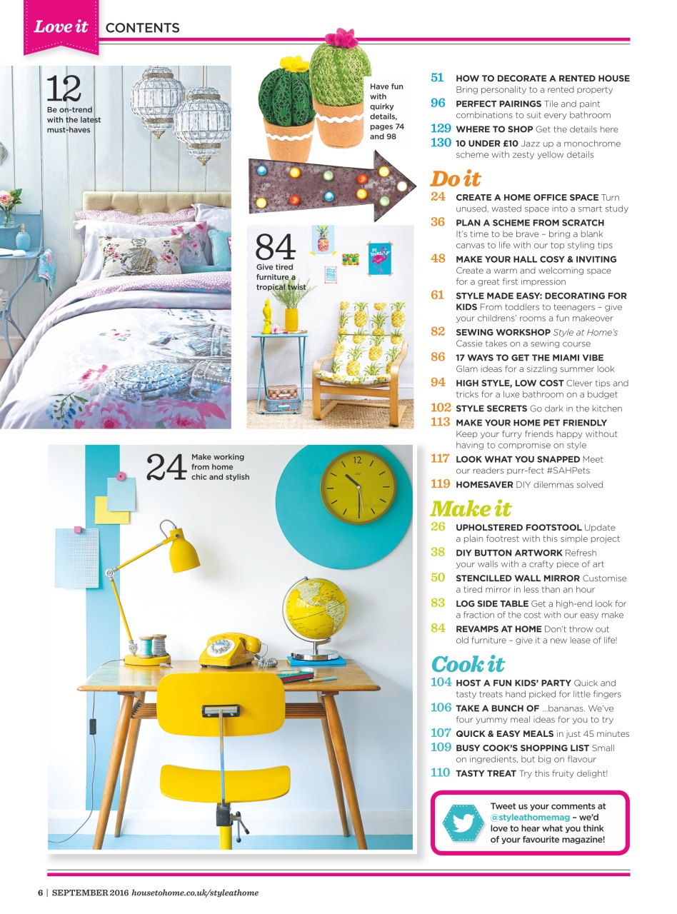 Style at Home Preview Pages