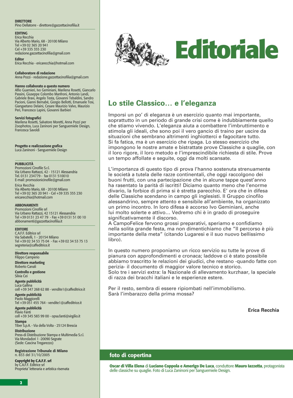 La Gazzetta Della Cinofilia Venatoria Preview Pages