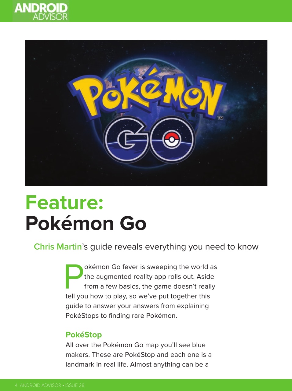 Android Advisor Preview Pages