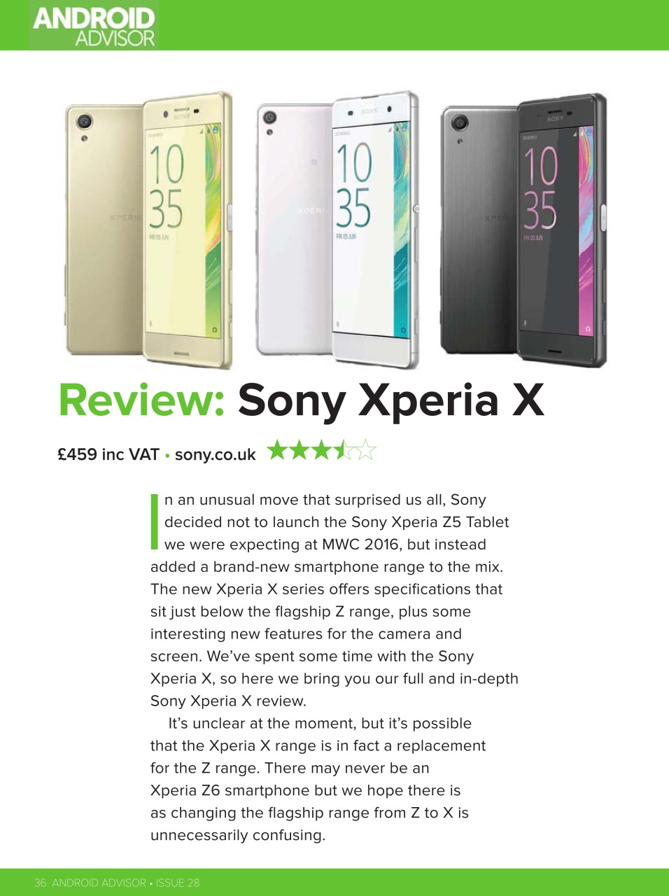 Android Advisor Preview Pages