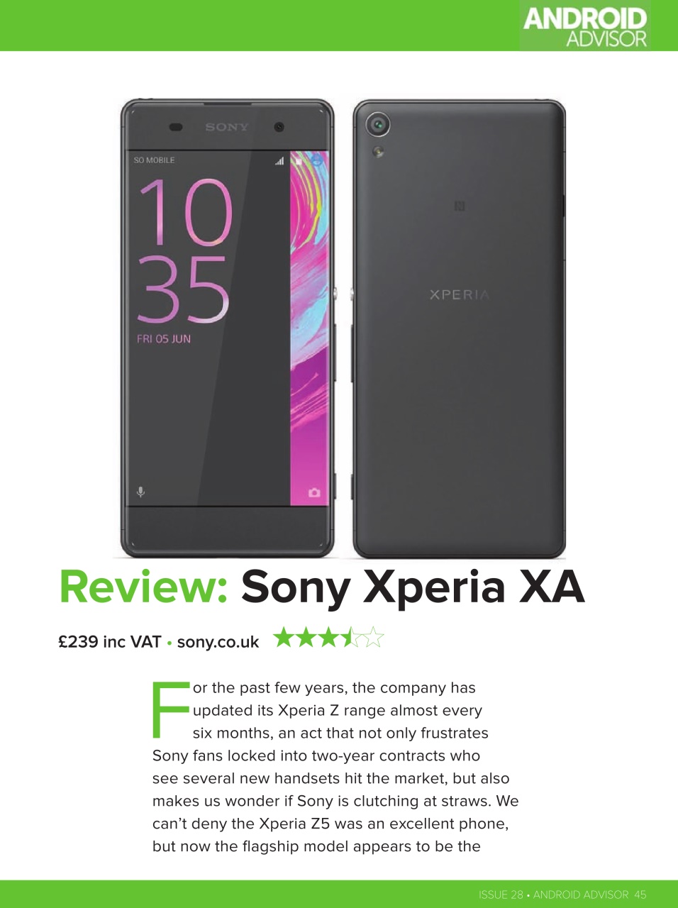 Android Advisor Preview Pages