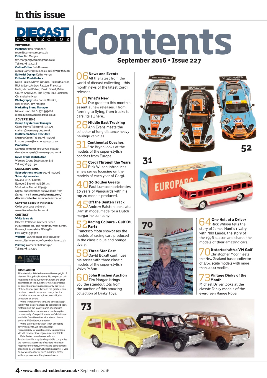 Diecast Collector Preview Pages