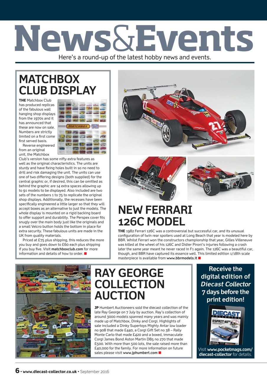 Diecast Collector Preview Pages