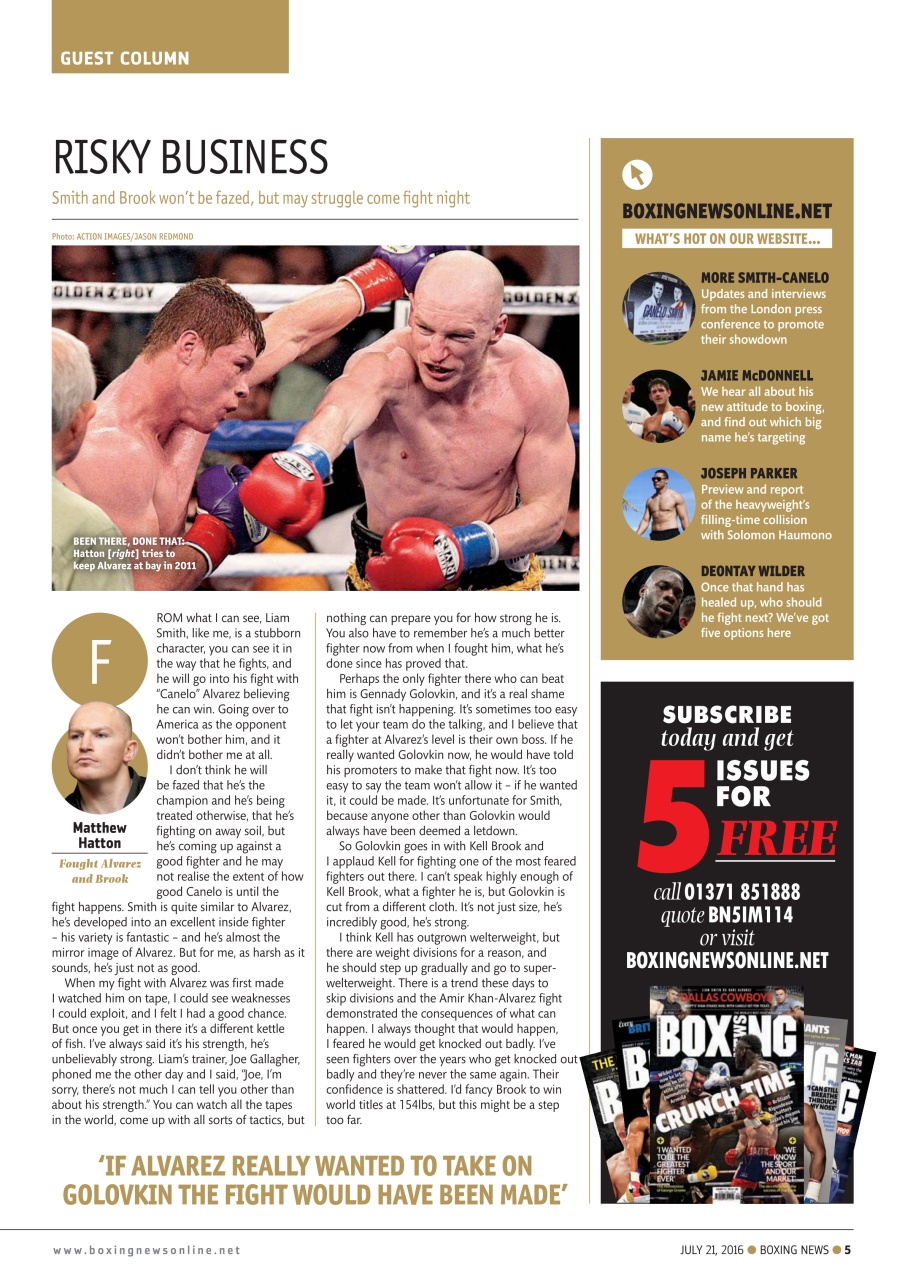 Boxing News Preview Pages