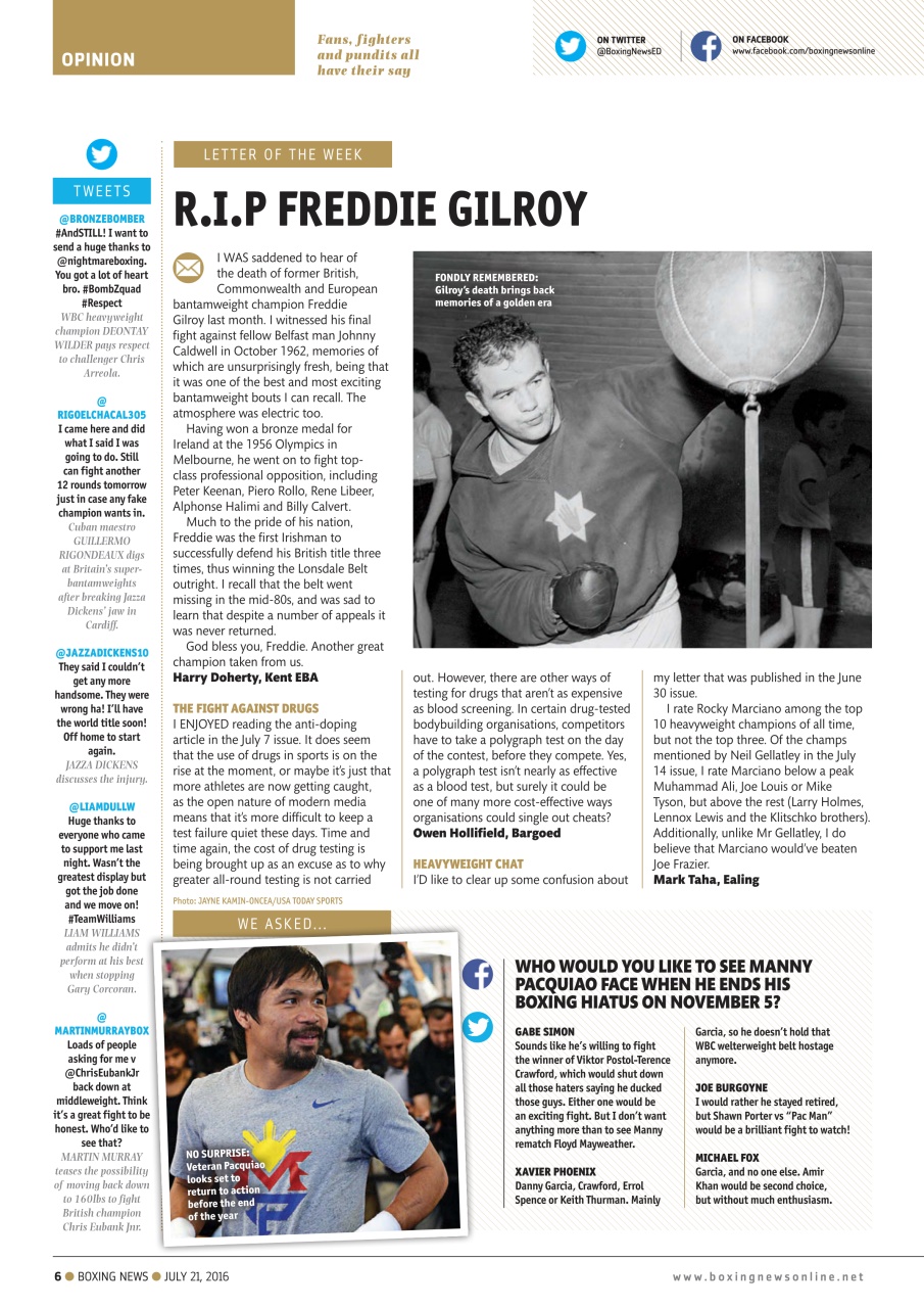 Boxing News Preview Pages