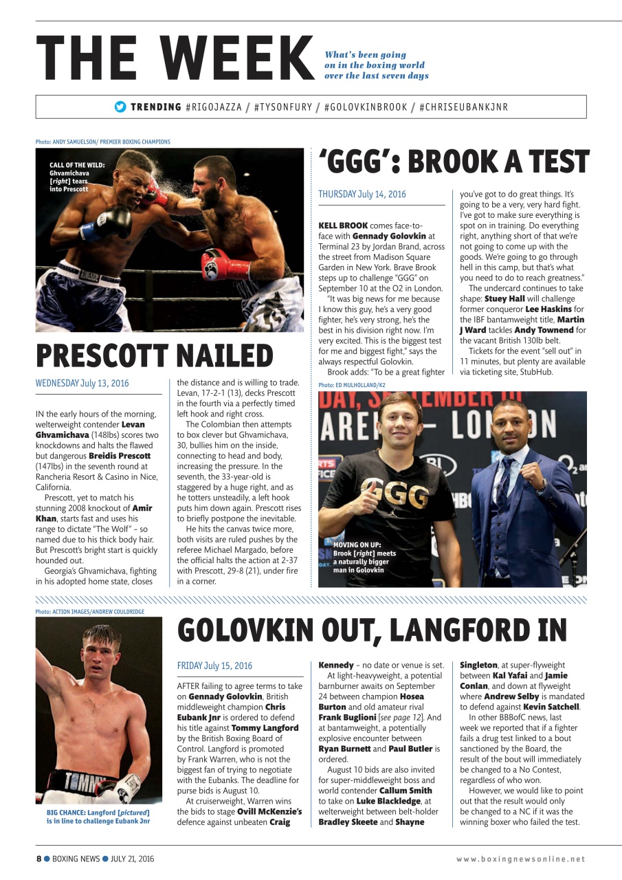 Boxing News Preview Pages