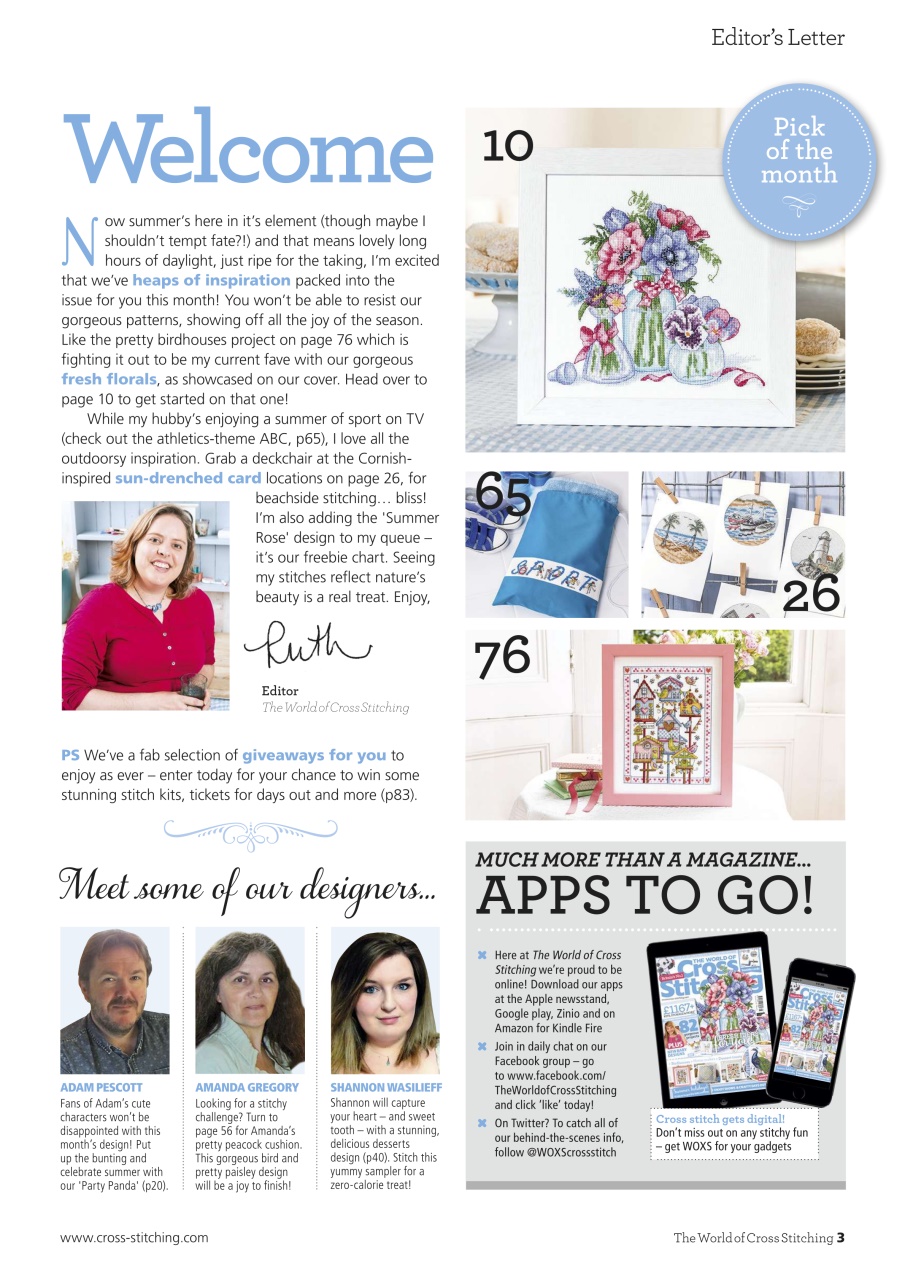 The World of Cross Stitching Preview Pages