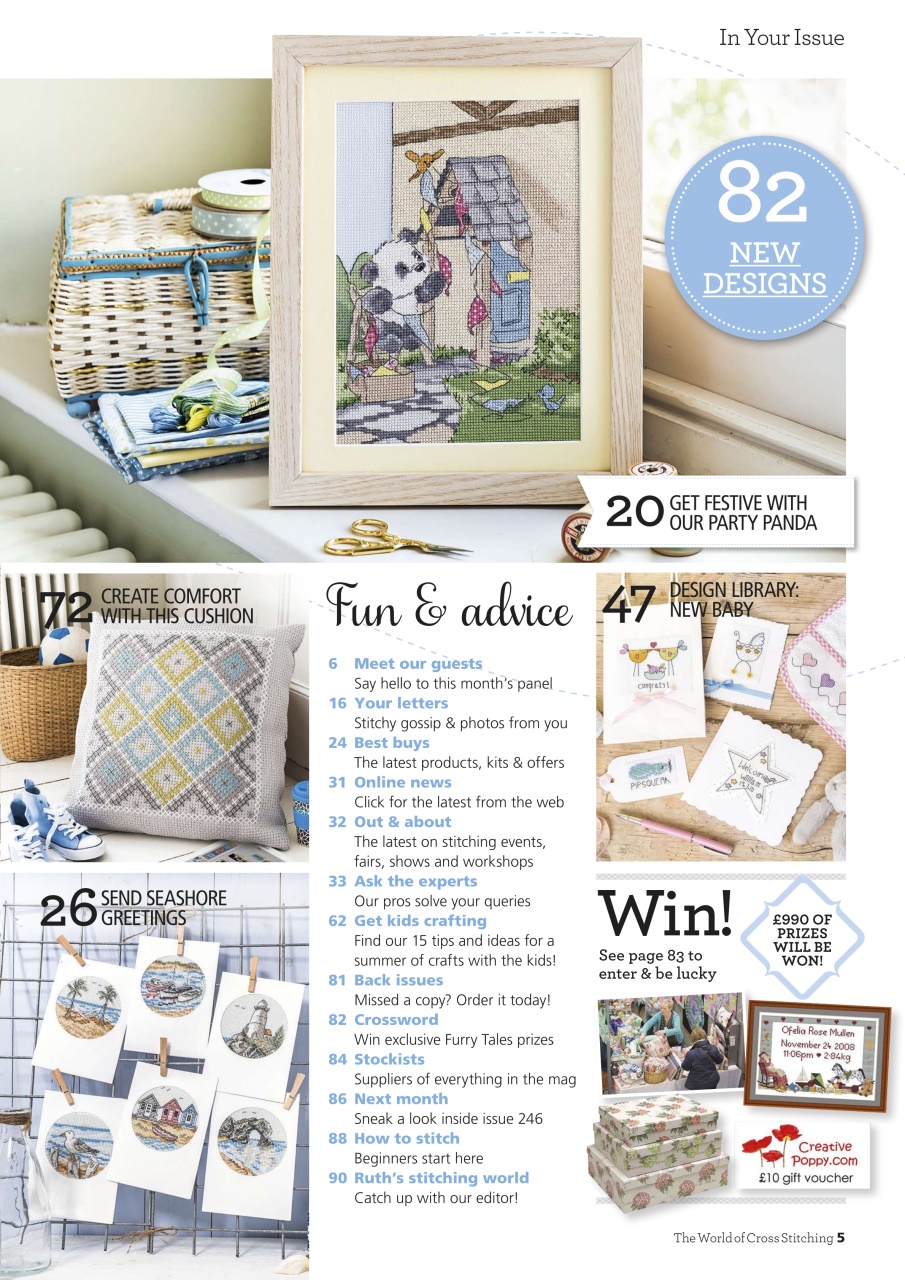 The World of Cross Stitching Preview Pages