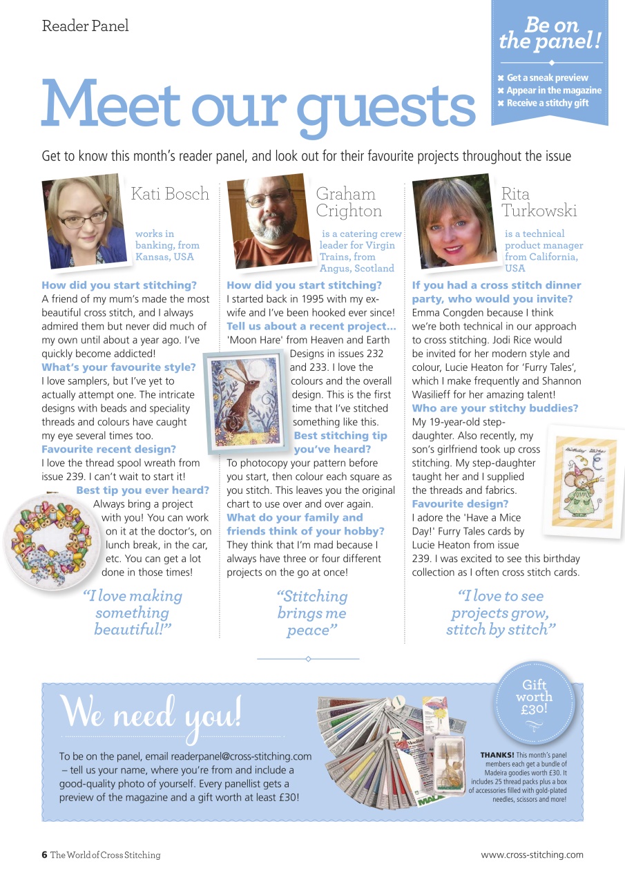 The World of Cross Stitching Preview Pages