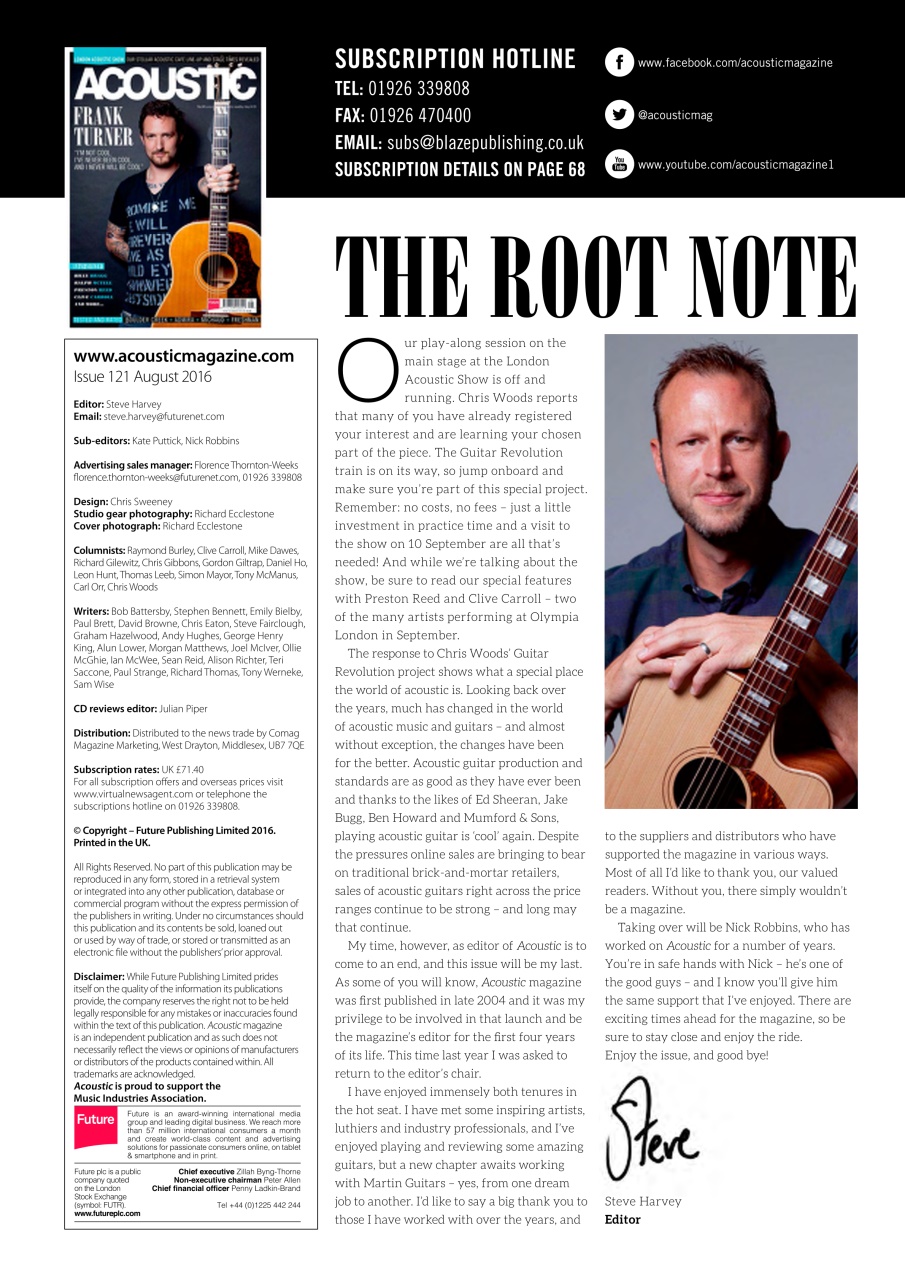 Acoustic Preview Pages