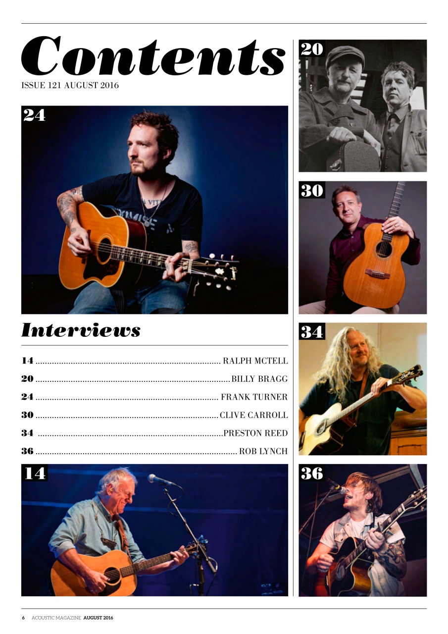 Acoustic Preview Pages