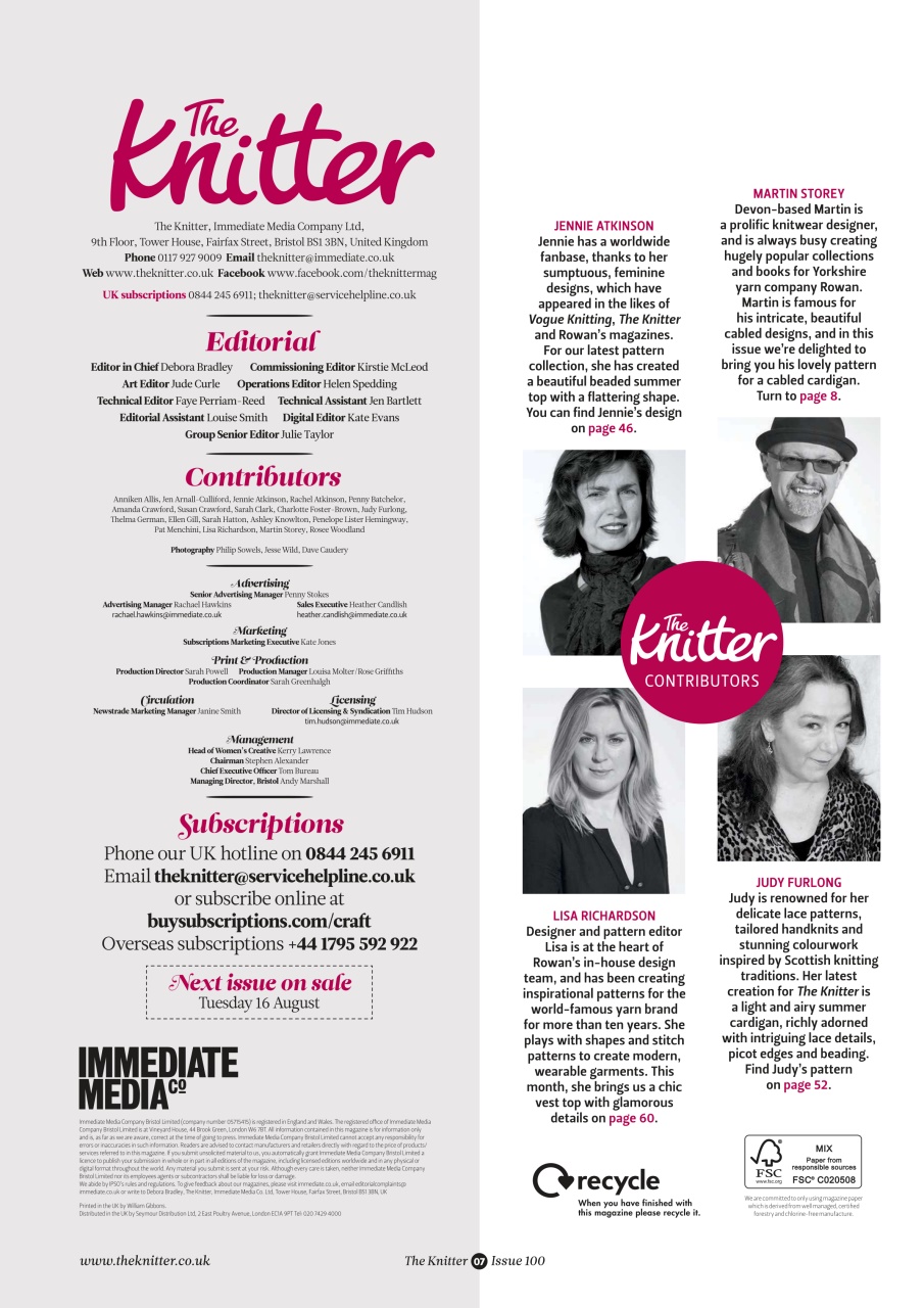 The Knitter Preview Pages