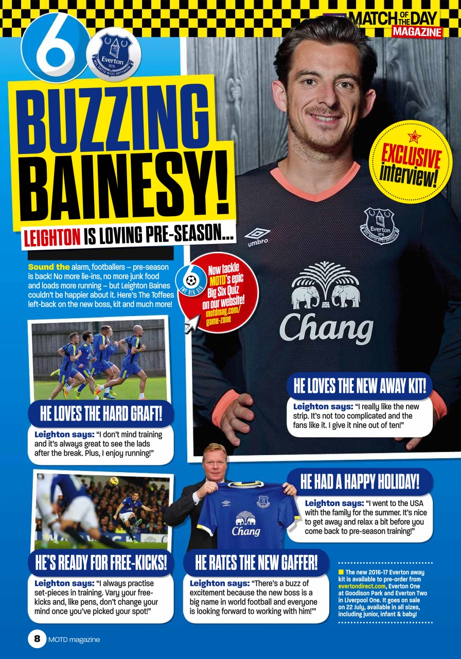 Match of the Day Preview Pages