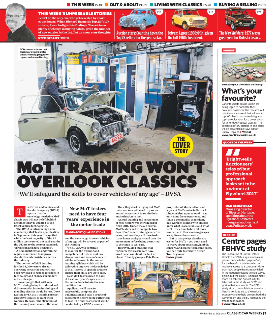 Classic Car Weekly Preview Pages