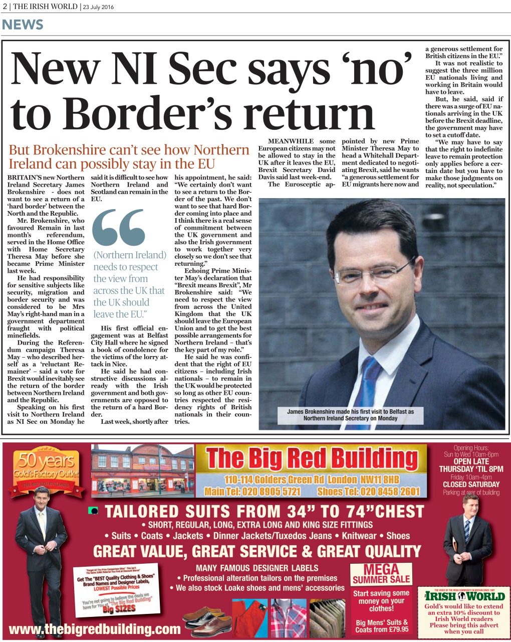 Irish World Preview Pages