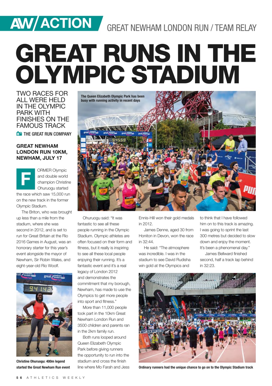 AW – Athletics Weekly Magazine Preview Pages