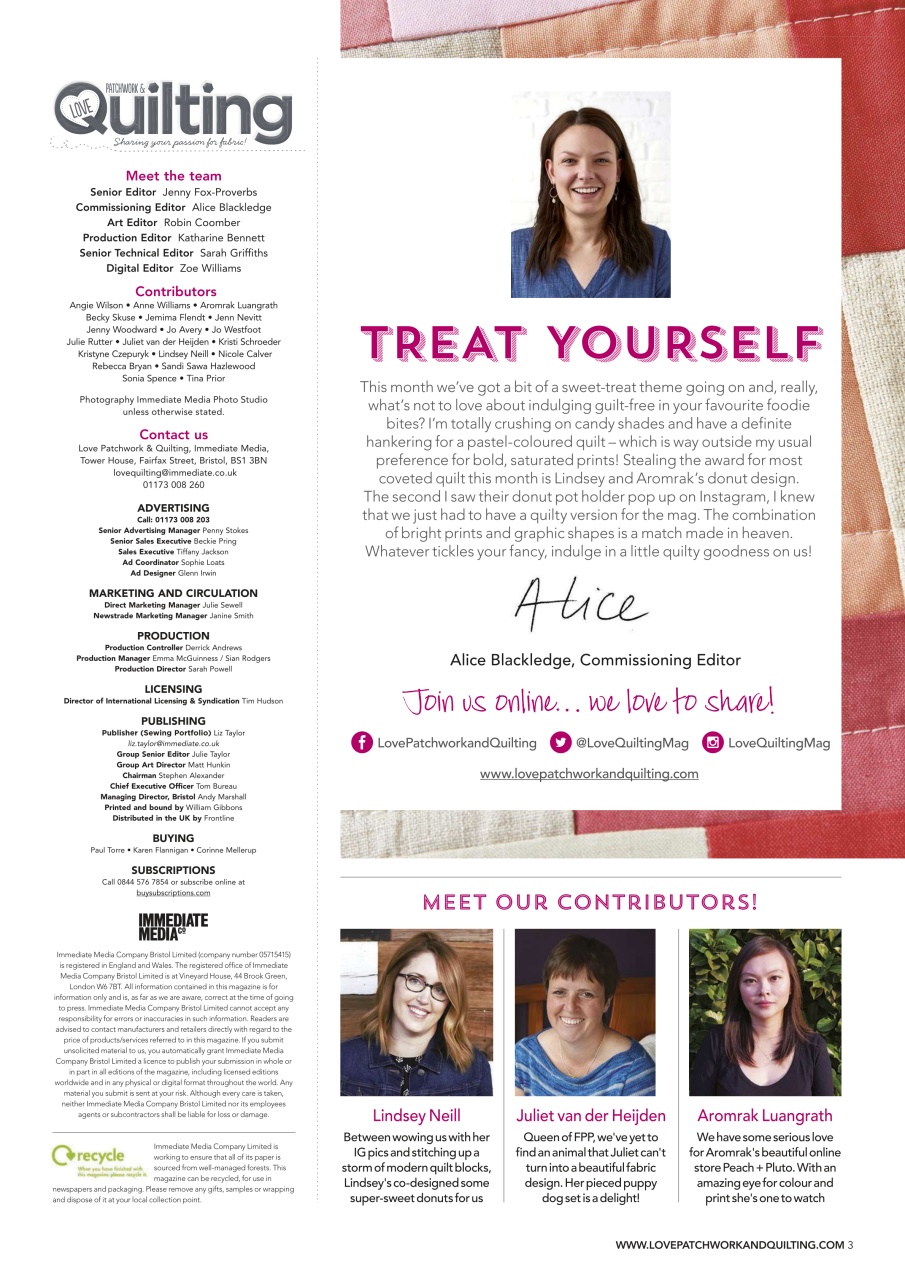 Love Patchwork & Quilting Preview Pages