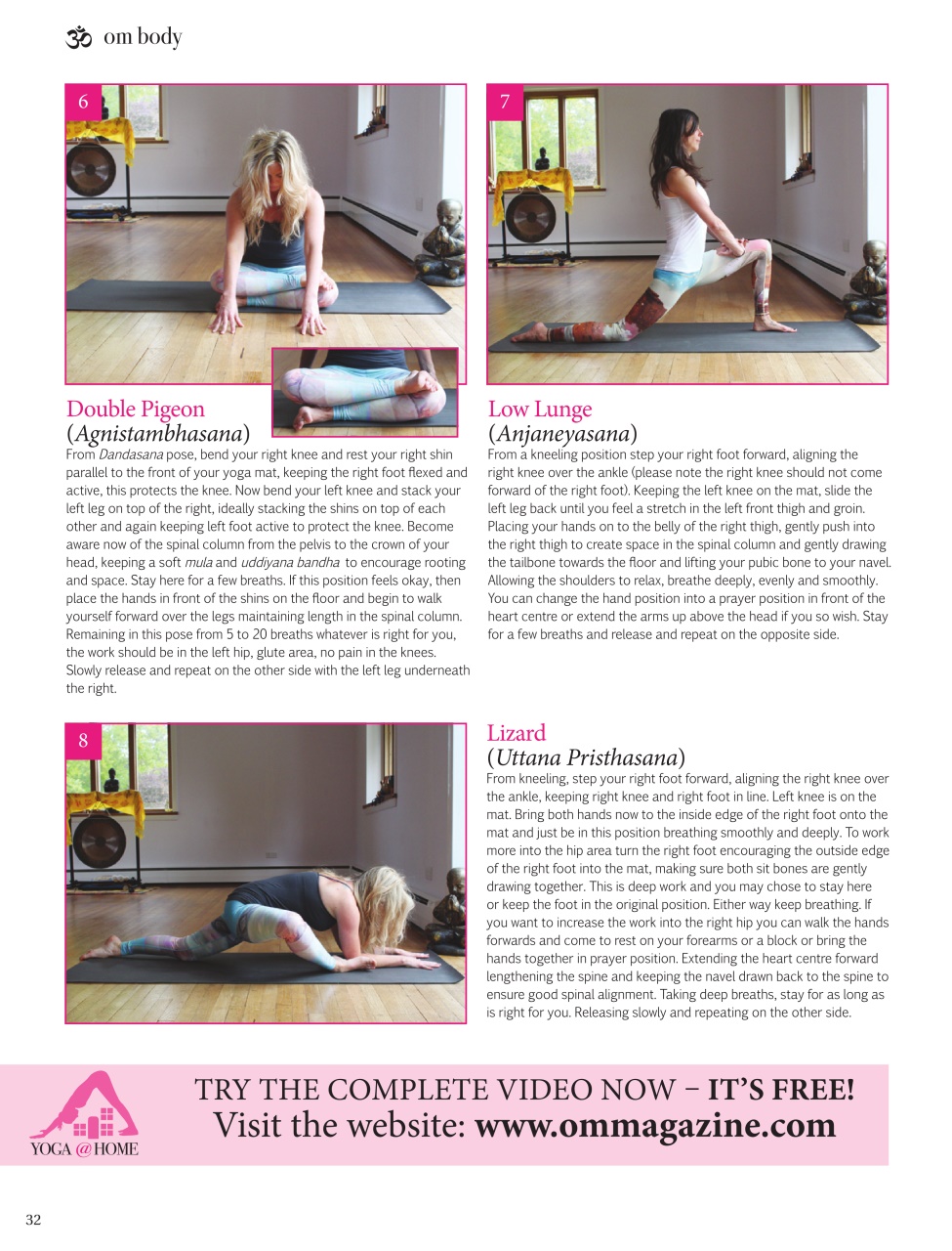OM Yoga Magazine Preview Pages