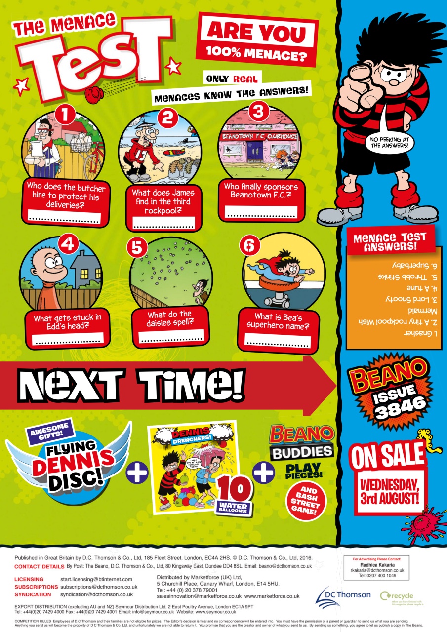 Beano Preview Pages