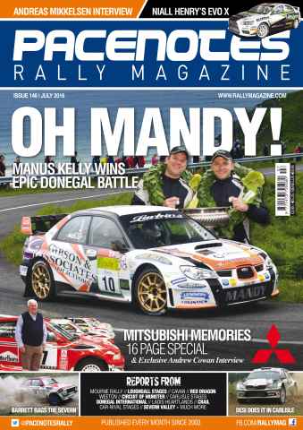 Pacenotes Rally magazine issue Issue 146 - July 2016